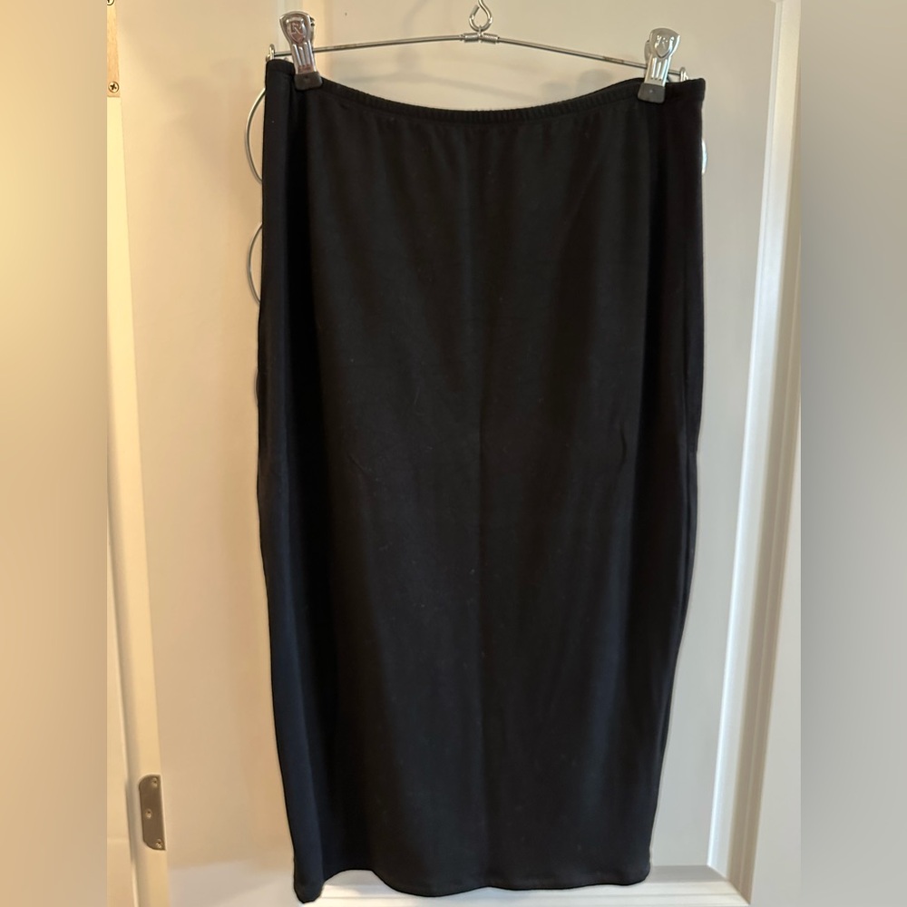Women's Black Jersey Maternity Pencil Skirt